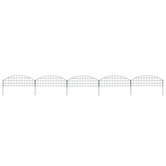 vidaXL Teichzaun-Set Oberbogen 77,3 x 26 cm Grün