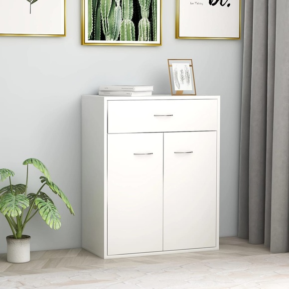vidaXL Sideboard Weiß 60 x 30 x 75 cm Spanplatte