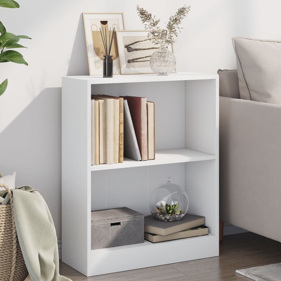 vidaXL Bücherregal Weiß 60×24×74,5 cm Spanplatte