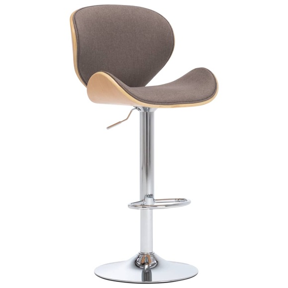 Barstuhl Taupe Stoff