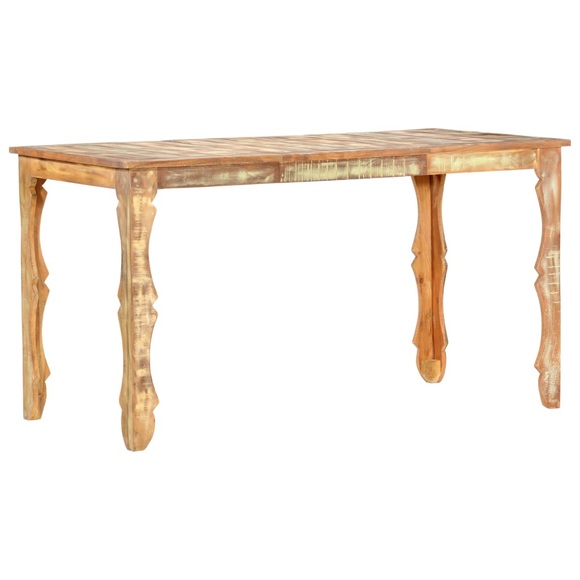vidaXL Esstisch 140×70×76 cm Recyceltes Massivholz