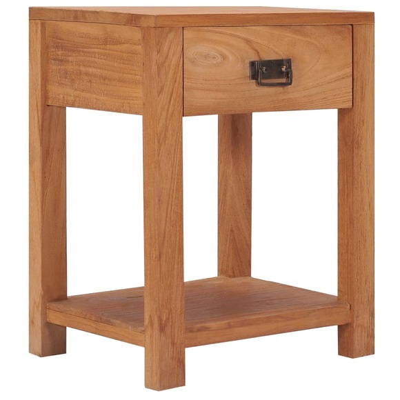 vidaXL Nachttisch 35×35×50 cm Massivholz Teak