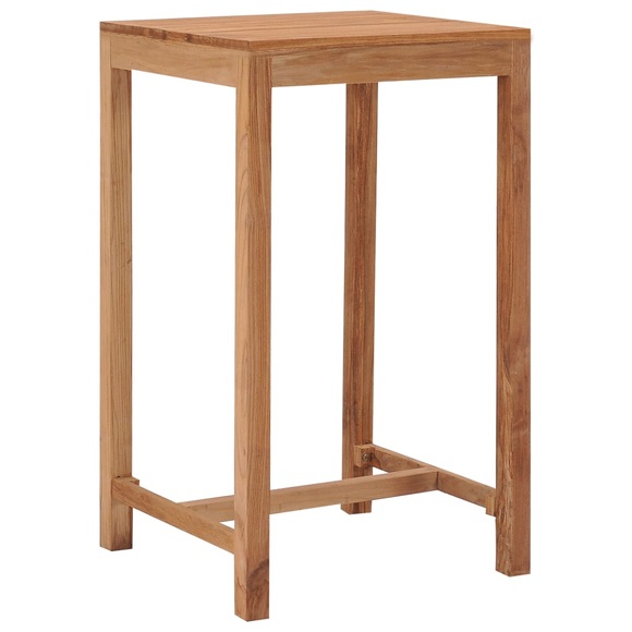 vidaXL Garten-Bartisch 60×60×105 cm Massivholz Teak