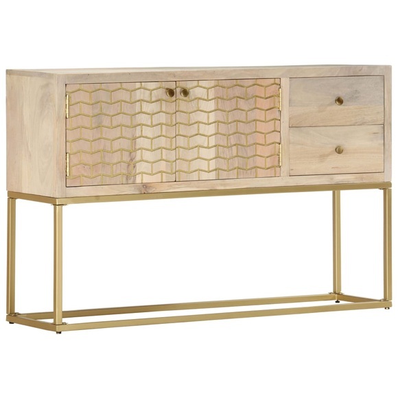 Sideboard Golden 120 x 30 x 75 cm Mango-Massivholz