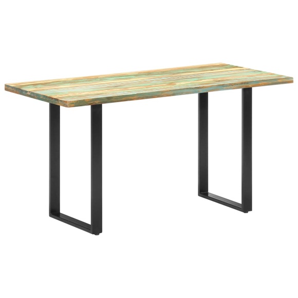 vidaXL Esstisch 140x70x76 cm Altholz Massiv