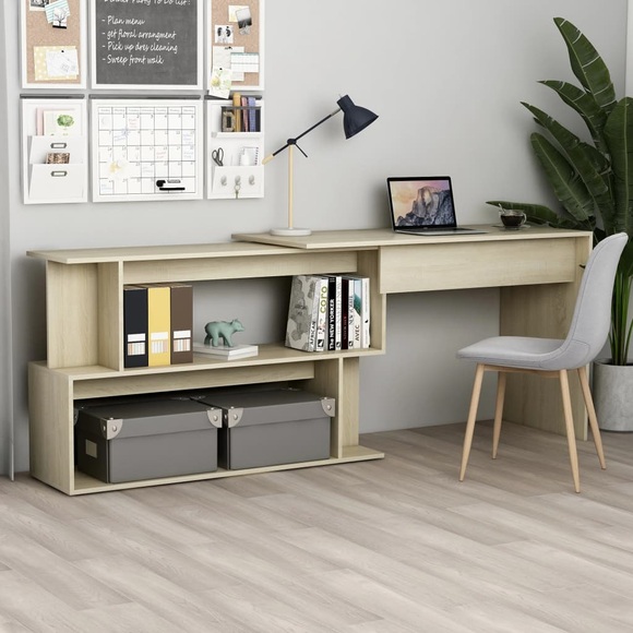 Eckschreibtisch Sonoma-Eiche 200x50x76 cm Spanplatte