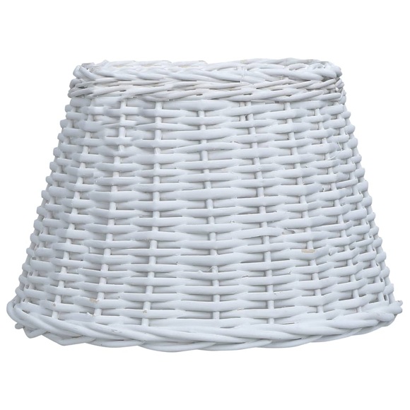 vidaXL Lampenschirm Korbweide 30 x 20 cm Weiß