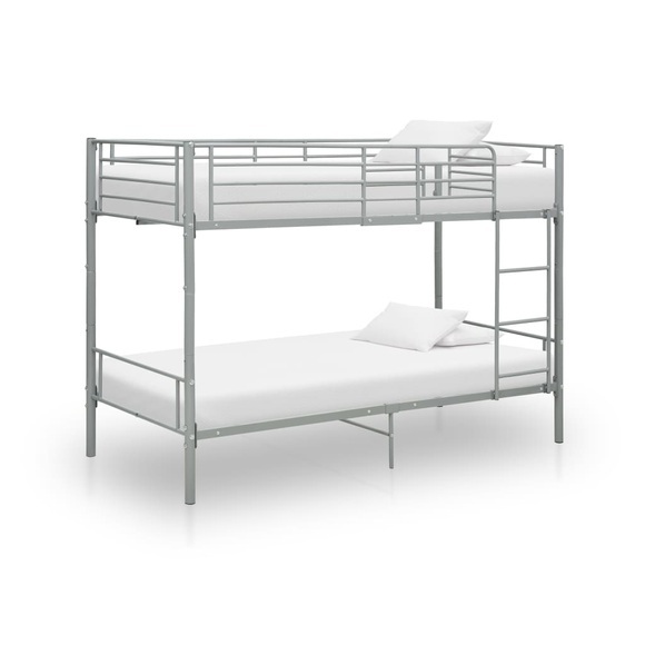 Etagenbett Grau Metall 90x200 cm