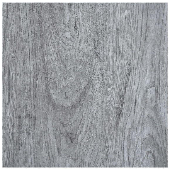 vidaXL Laminat Dielen Selbstklebend 5,11 m² PVC Hellgrau