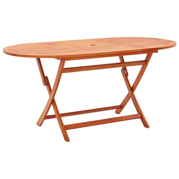 vidaXL Gartentisch Klappbar 160×85×74 cm Eukalyptus Massivholz