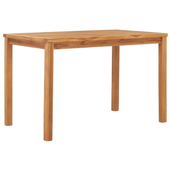 Garten-Esstisch 120x70x77 cm Teak Massivholz