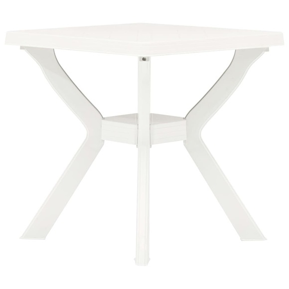 vidaXL Bistrotisch Weiß 70x70x72 cm Kunststoff