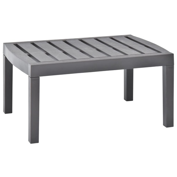 vidaXL Gartentisch Mokka 78×55×38 cm Kunststoff