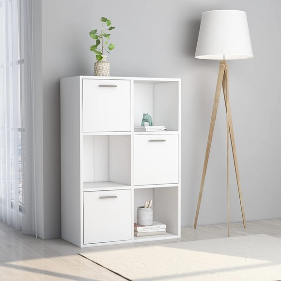 vidaXL Lagerschrank Weiß 60 x 29,5 x 90 cm Spanplatte