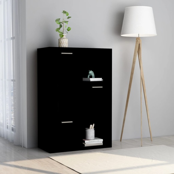 Lagerschrank Schwarz 60 x 29,5 x 90 cm Spanplatte