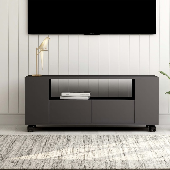 TV-Schrank Grau 120x35x43 cm Spanplatte