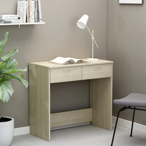 vidaXL Schreibtisch Sonoma-Eiche 80×40×75 cm Spanplatte