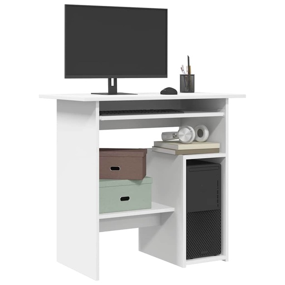vidaXL Schreibtisch Weiß 80 x 45 x 74 cm Spanplatte