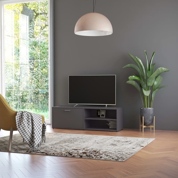 TV-Schrank Grau 120 x 34 x 37 cm Spanplatte