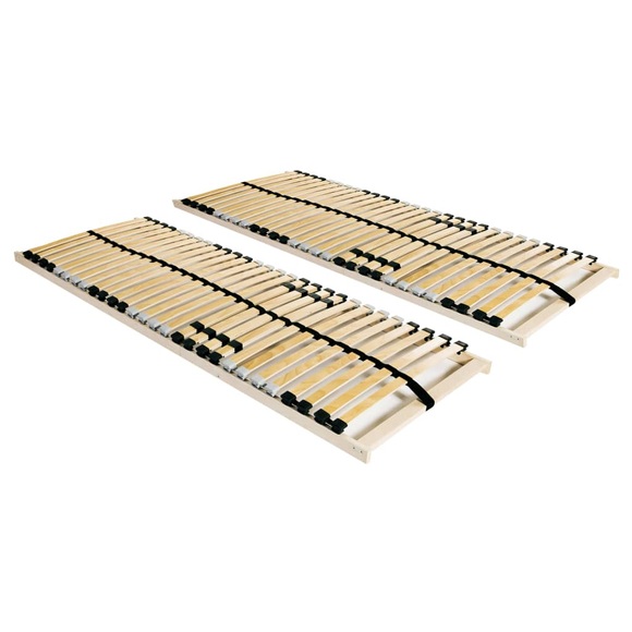 Lattenroste 2 Stk. mit 28 Latten 7 Zonen 70 x 200 cm