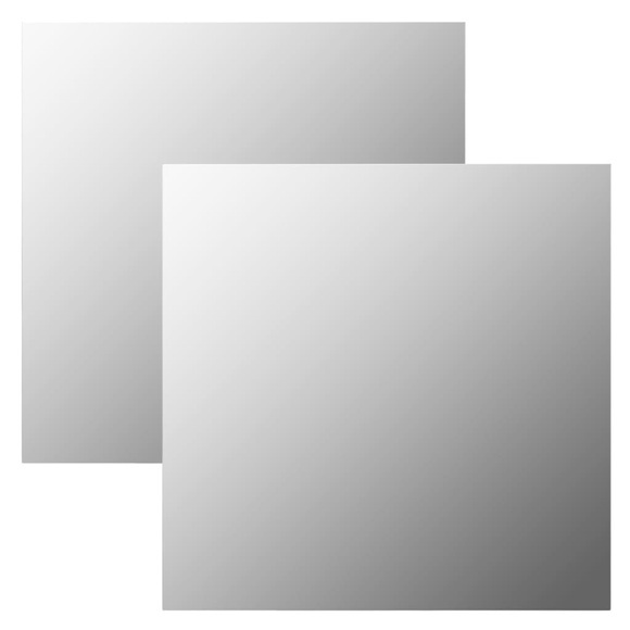 Wandspiegel 2 Stk. 50x50 cm Quadratisch Glas