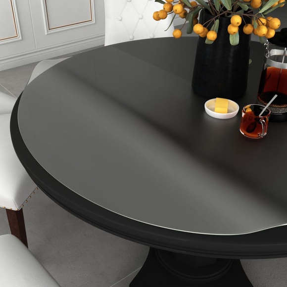 vidaXL Tischfolie Matt Ø 90 cm 2 mm PVC