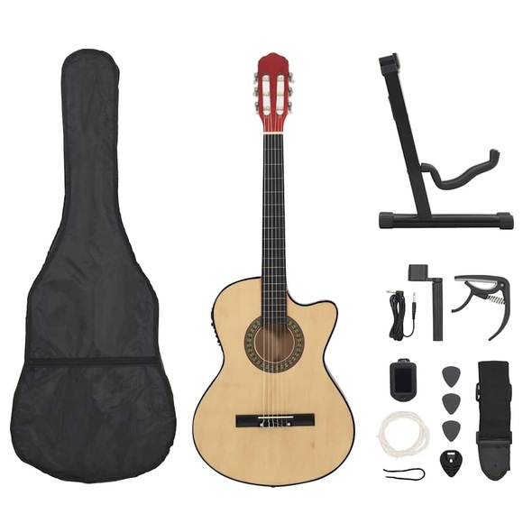 vidaXL 12-tlg. Western Gitarren-Set mit Equalizer und 6 Saiten