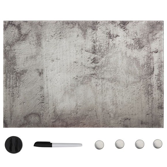 vidaXL Magnettafel Wandmontage Glas 50 x 30 cm