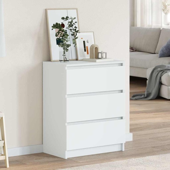 vidaXL Sideboard Weiß 60 x 33,5 x 76 cm Spanplatte