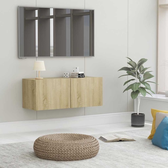 TV-Schrank Sonoma-Eiche 80 x 30 x 30 cm Spanplatte