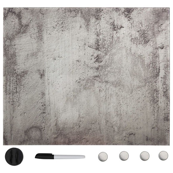 vidaXL Magnettafel Wandmontage Glas 50 x 50 cm