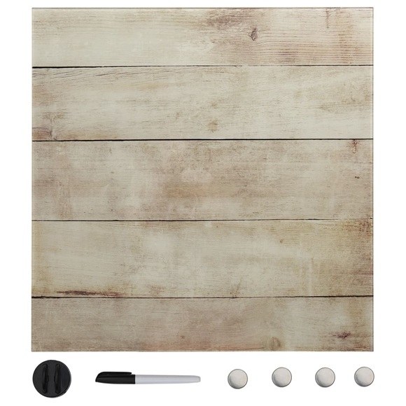 vidaXL Magnettafel Wandmontage Glas 60 x 60 cm