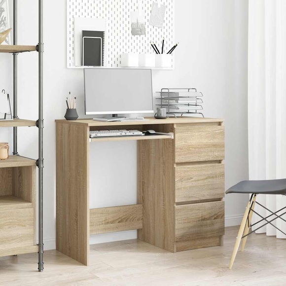 Schreibtisch Sonoma-Eiche 90 x 45 x 76 cm Spanplatte