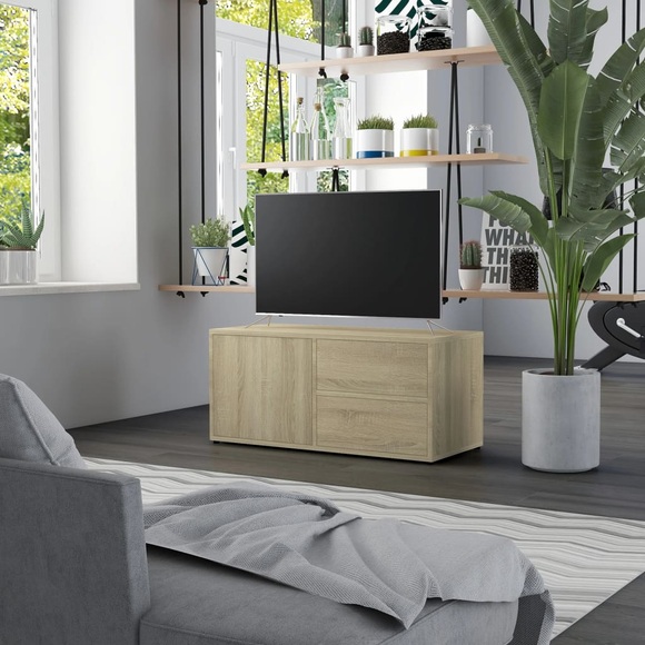 TV-Schrank Sonoma-Eiche 80x34x36 cm Spanplatte