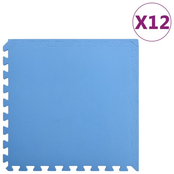 Puzzle-Trainingsmatten 12 Stk. 4,32 ? EVA-Schaum Blau