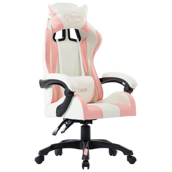 vidaXL Gaming-Stuhl Rosa Kunstleder