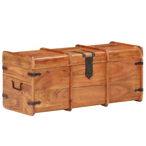 vidaXL Holztruhe 90x40x40 cm Akazie Massivholz