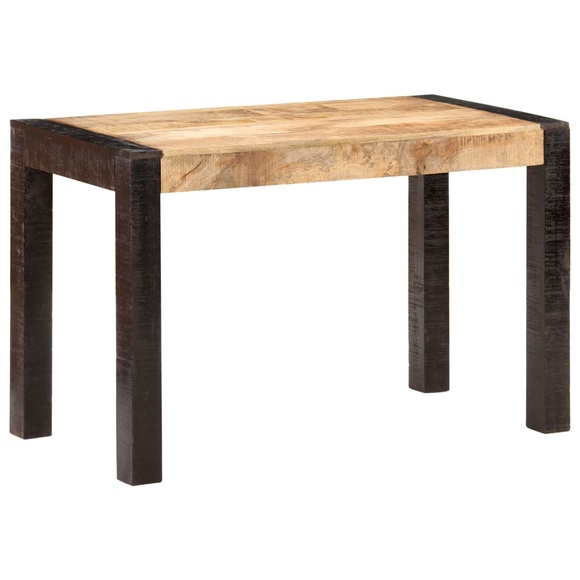 vidaXL Esstisch 120x60x76 cm Raues Mango-Massivholz