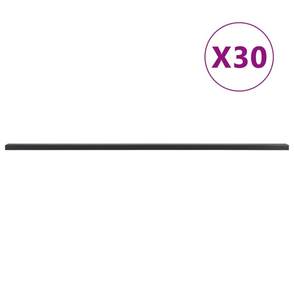 vidaXL Zaunpfosten 30 Stk. Grau 240 cm Stahl