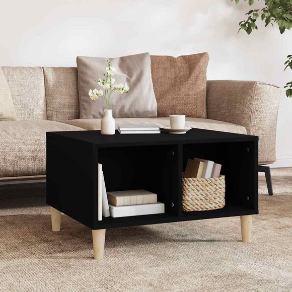 vidaXL Couchtisch Schwarz 60x50x36,5 cm Holzwerkstoff