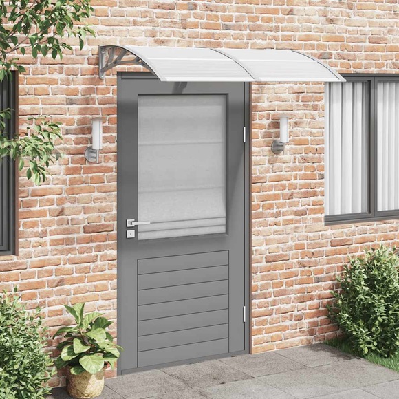vidaXL Türvordach Grau 150x80 cm Polycarbonat