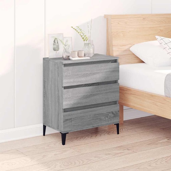 vidaXL Sideboard Grau Sonoma 60x35x70 cm Holzwerkstoff