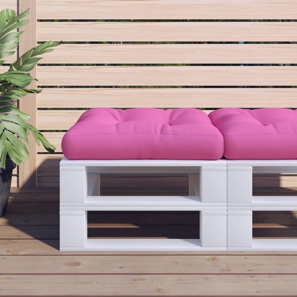 vidaXL Kissen für Palettensofa Rosa 50x50x12 cm Stoff