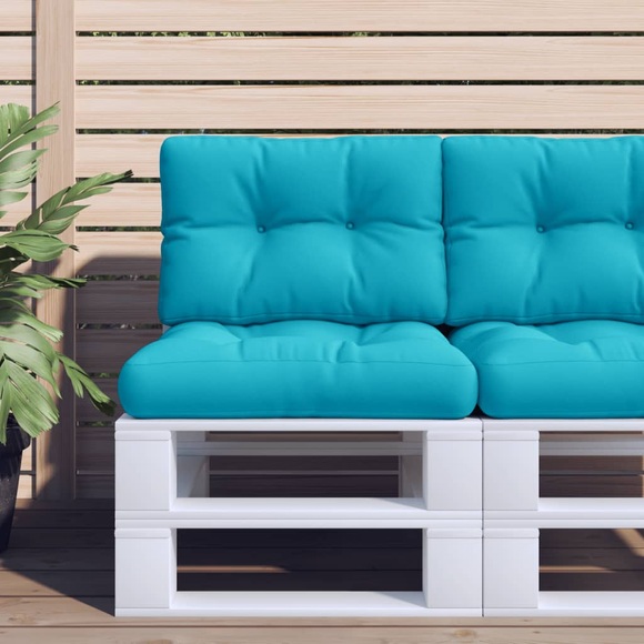 vidaXL Kissen für Palettensofa Türkis 50x40x12 cm Stoff