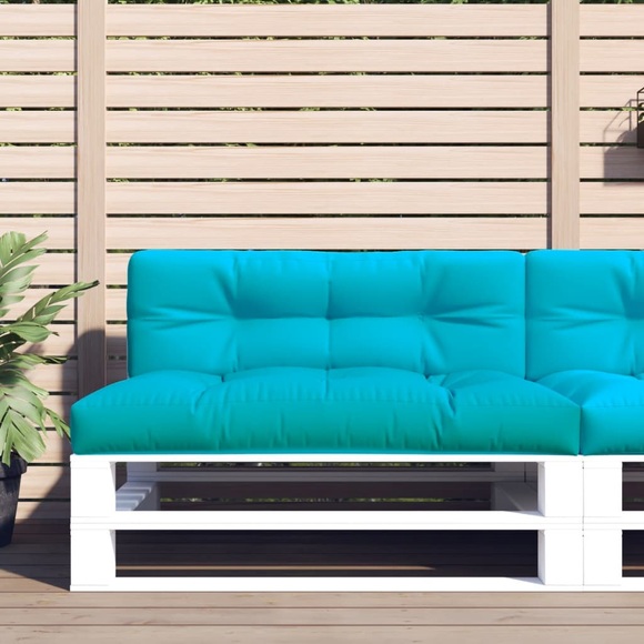vidaXL Kissen für Palettensofa Türkis 120x40x12 cm Stoff