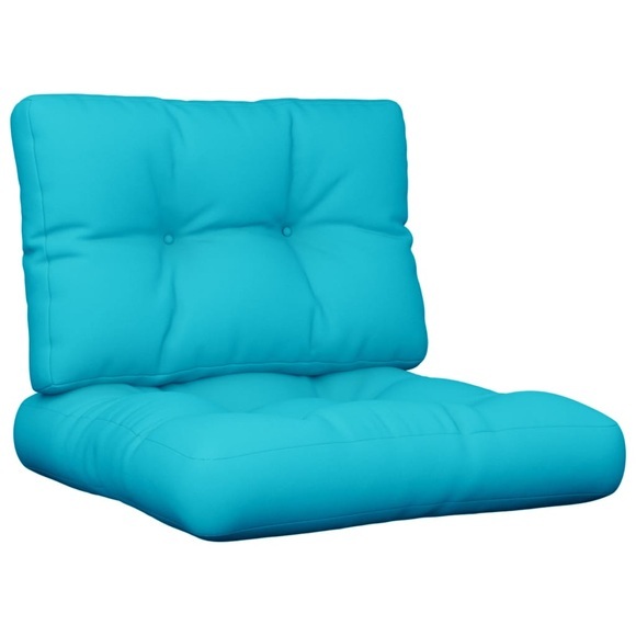 vidaXL Kissen für Palettensofa 2 Stk. Türkis Stoff