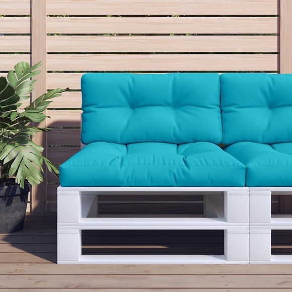 vidaXL Kissen für Palettensofa 2 Stk. Türkis Stoff