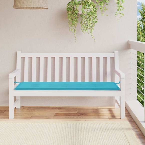 vidaXL Gartenbank-Auflage Türkis 150x50x3 cm Oxford-Gewebe