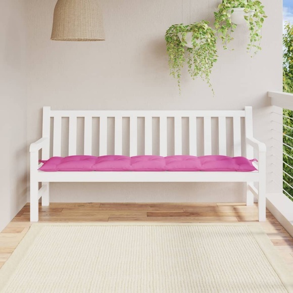 vidaXL Bankauflage Rosa 180x50x7 cm Stoff