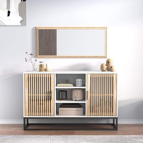 vidaXL Sideboard Weiß 105x30x65 cm Holzwerkstoff